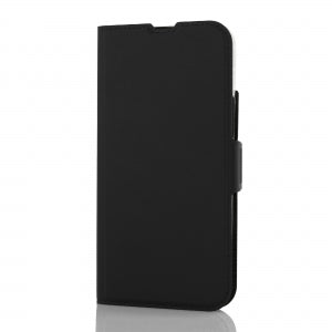 WAVE MAGSAFE -YHTEENSOPIVA BOOK CASE, APPLE IPHONE 15 PLUS, MUSTA