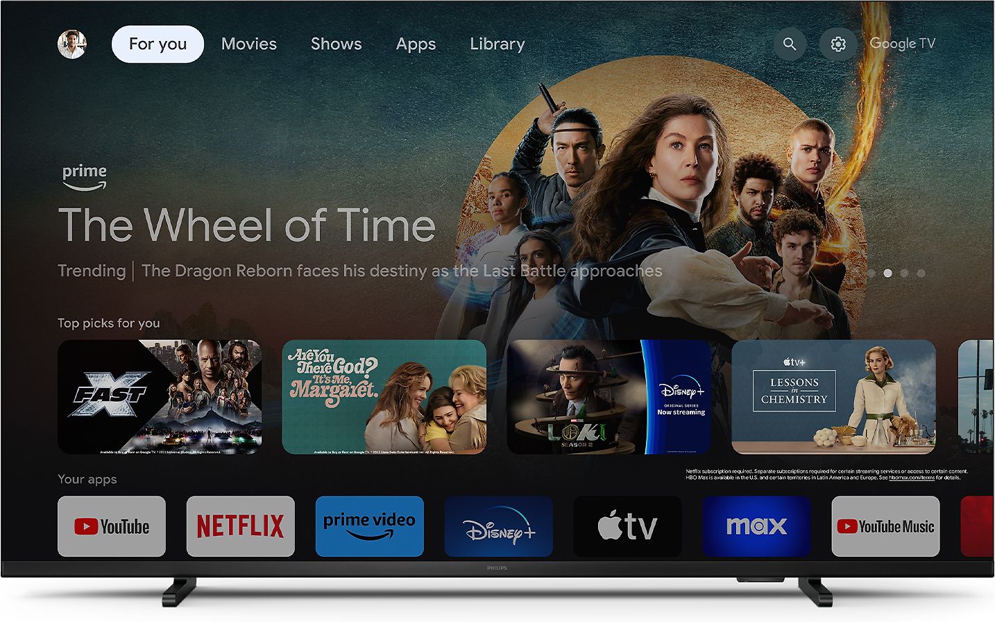 Philips 55" PUS7409 – 4K LED Google TV