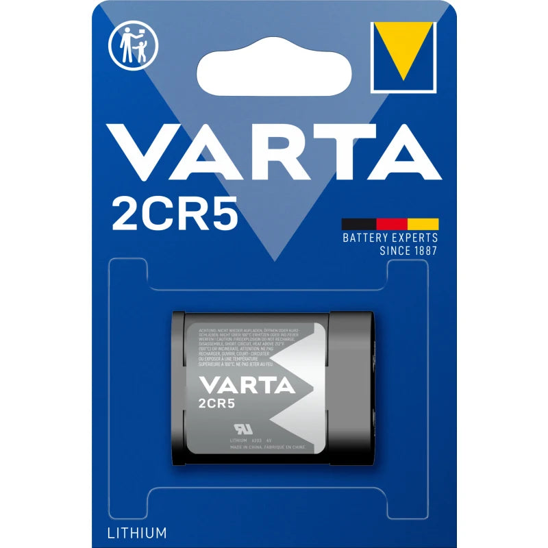 VARTA 2CR5 6,0V-1600MAH LITHIUM PARISTO - E-store.fi