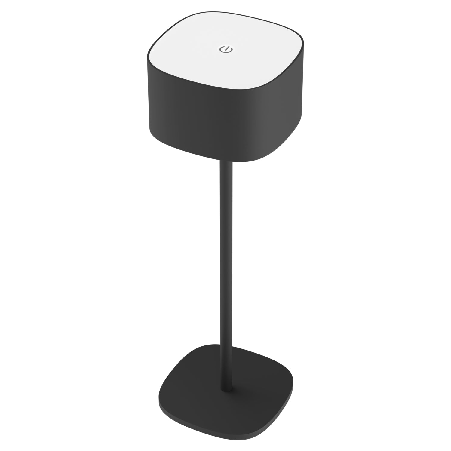 Serino Musta pöytävalaisin IP44 (ladattava)