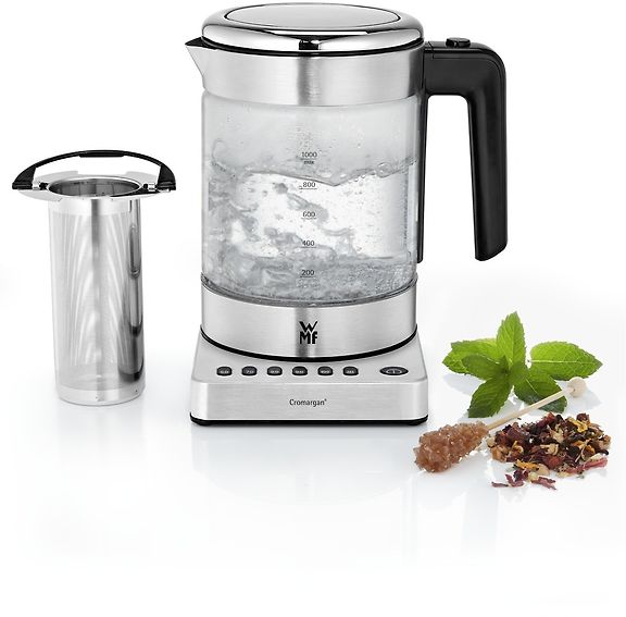 WMF KITCHENminis Vario -teenkeitin ja vedenkeitin, lasi/teräs – kuva 1
