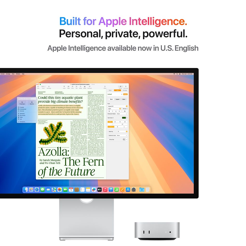 Apple Mac mini M4 16 Gt, 256 Gt -tietokone (MU9D3)