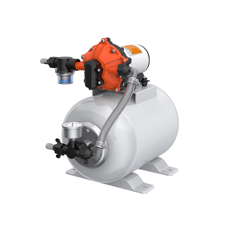 Vattenpump med Seaflo trycktank 18,9 liter