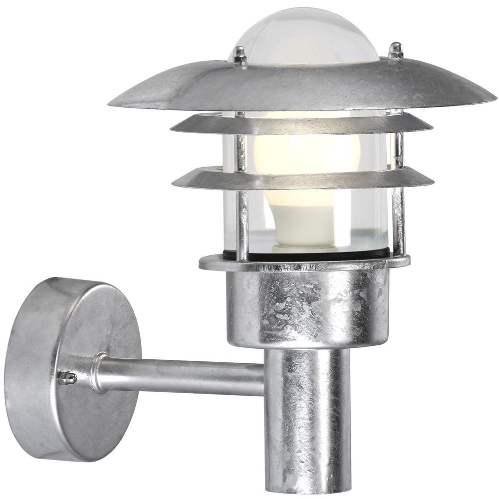 Lönstrup 22 vägglampa galvaniserad