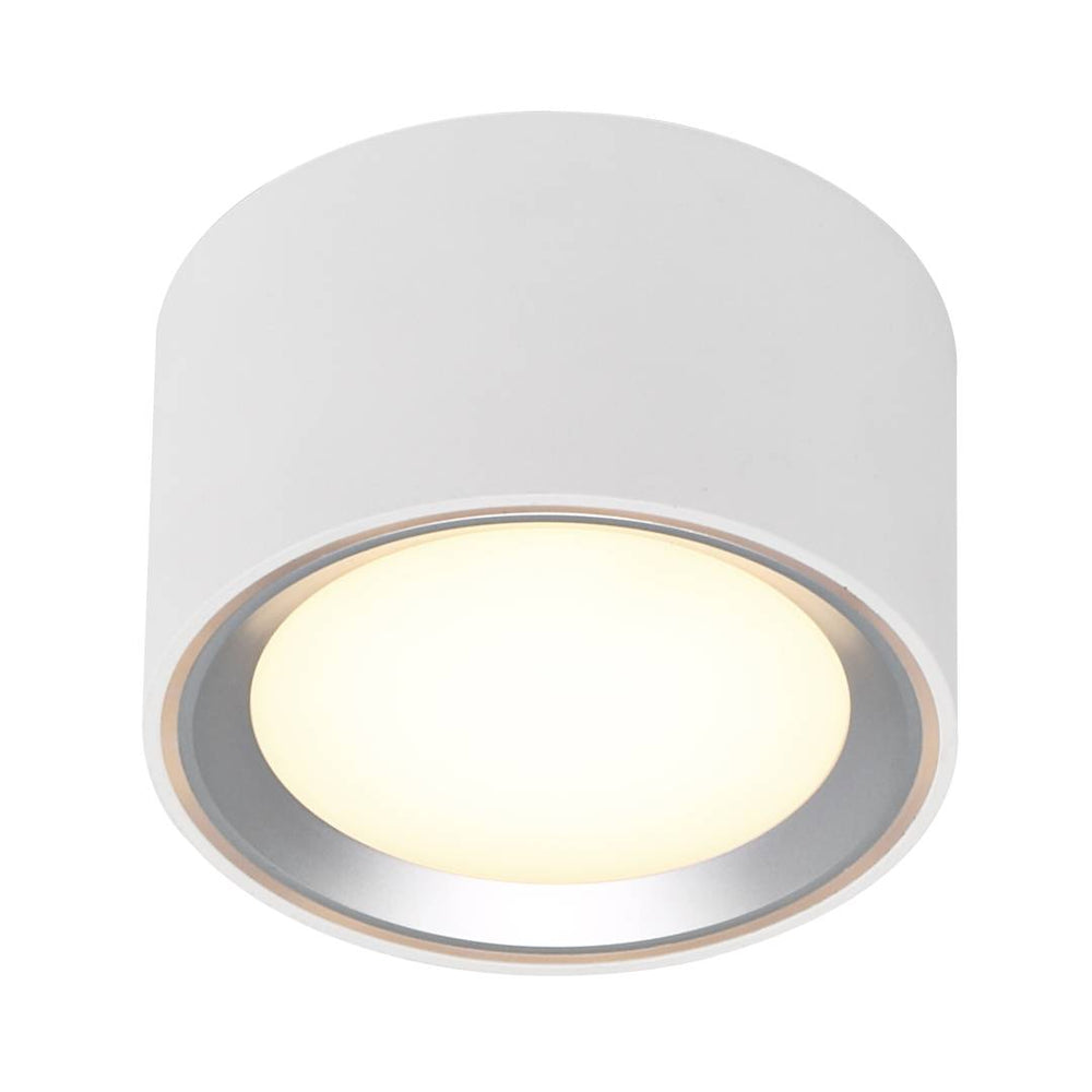 Fallon LED 8,5W alasvalo valk/harj.teräs