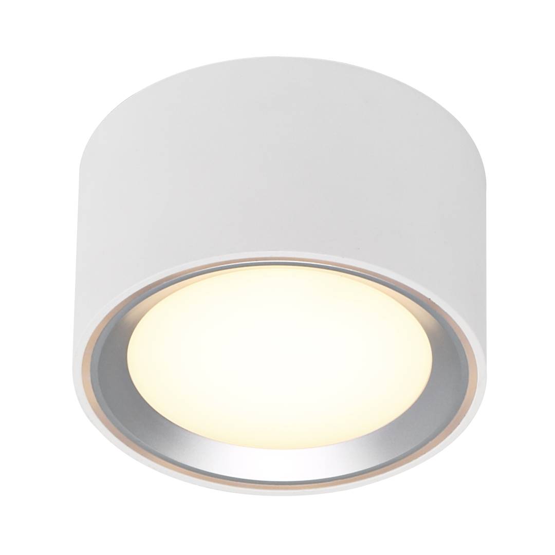 Fallon LED 8,5W alasvalo valk/harj.teräs