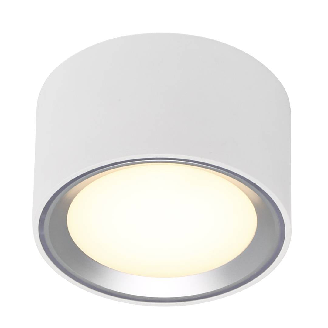 Fallon LED 8,5W alasvalo valk/harj.teräs