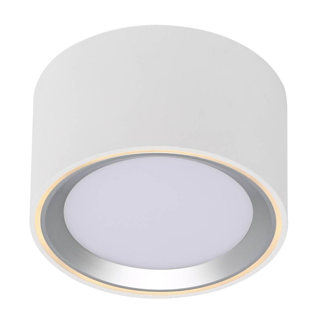 Fallon LED 8,5W alasvalo valk/harj.teräs