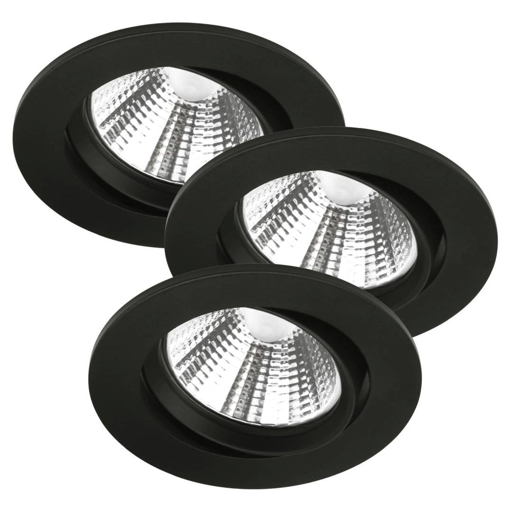 Fremont 3-Kit IP23 2700K LED-alasvalo musta