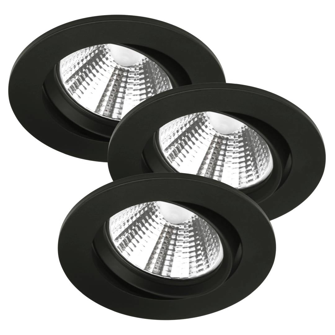 Fremont 3-Kit IP23 2700K LED-alasvalo musta