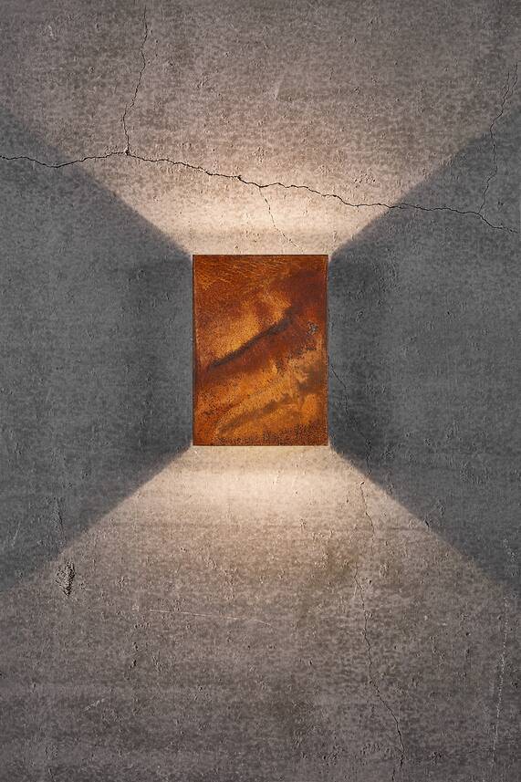 Fold 15 IP54 seinävalaisin corten