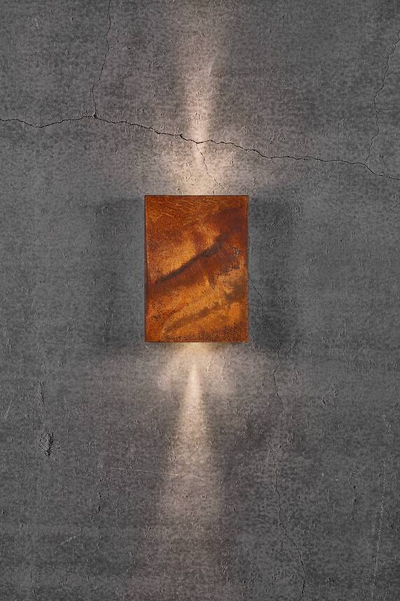 Fold 15 IP54 seinävalaisin corten