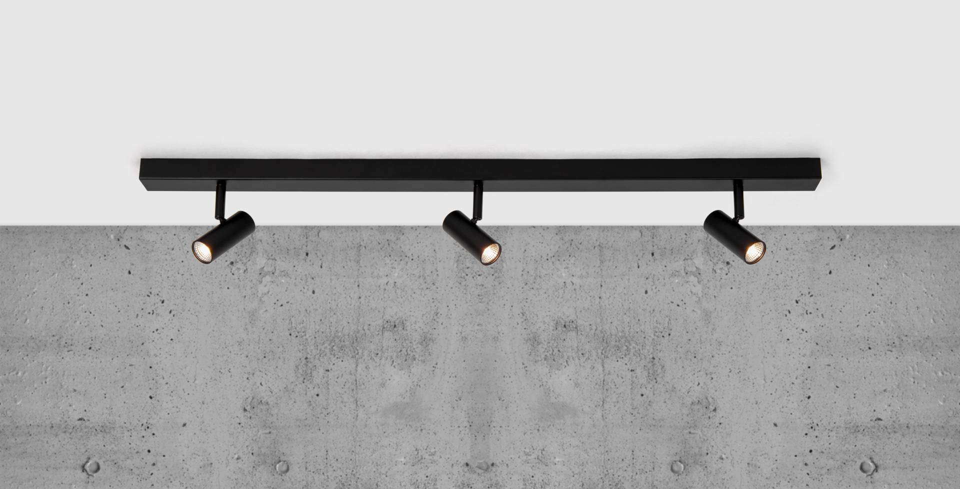 Omari 3-osainen LED-spottivalaisin musta