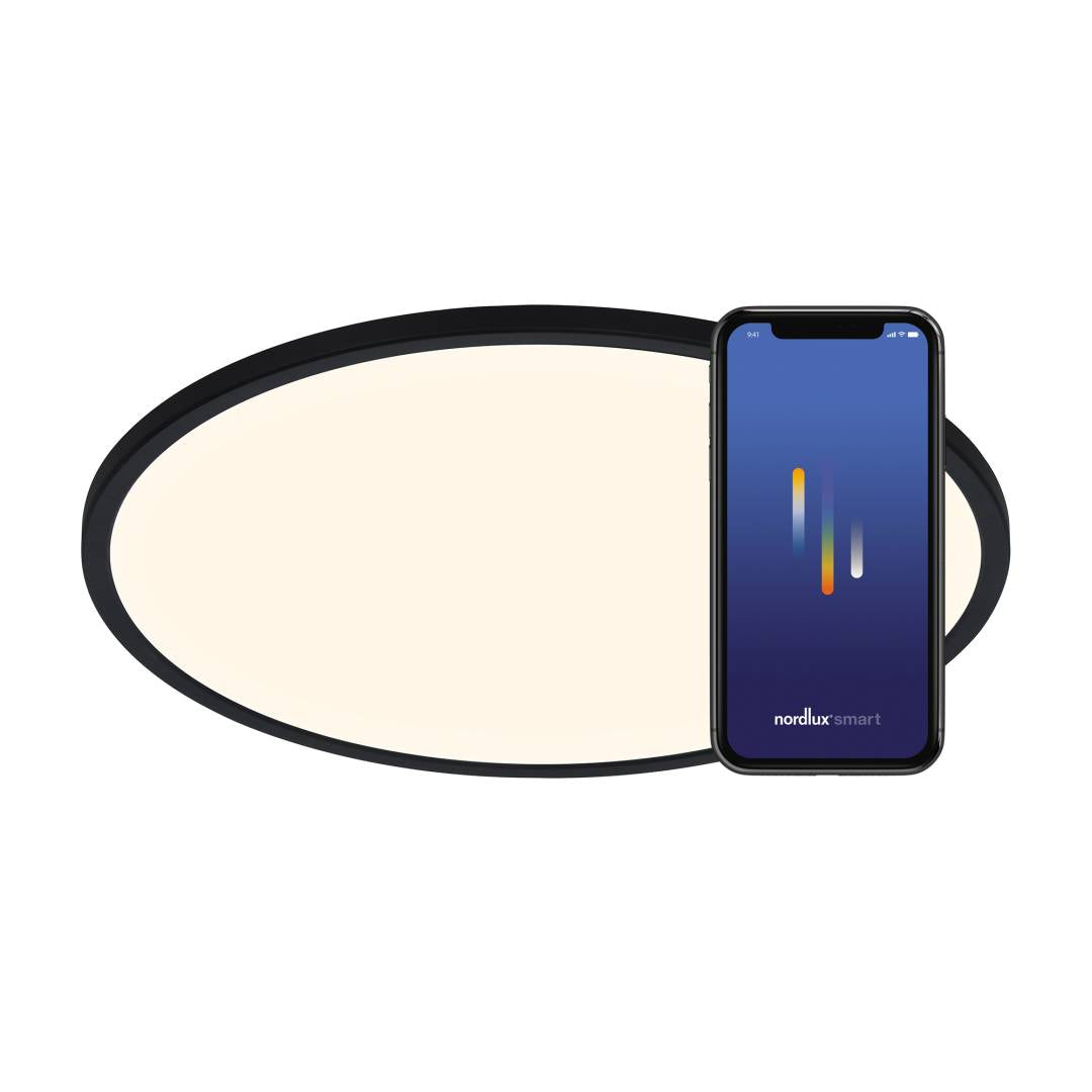 Oja Smart 60 LED-plafond svart