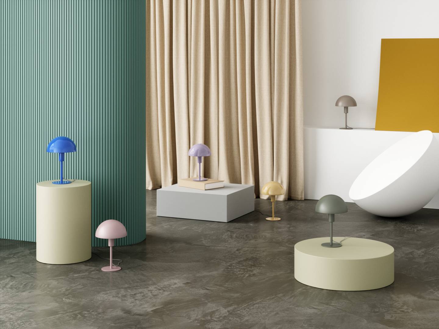 Ellen Mini bordslampa lila