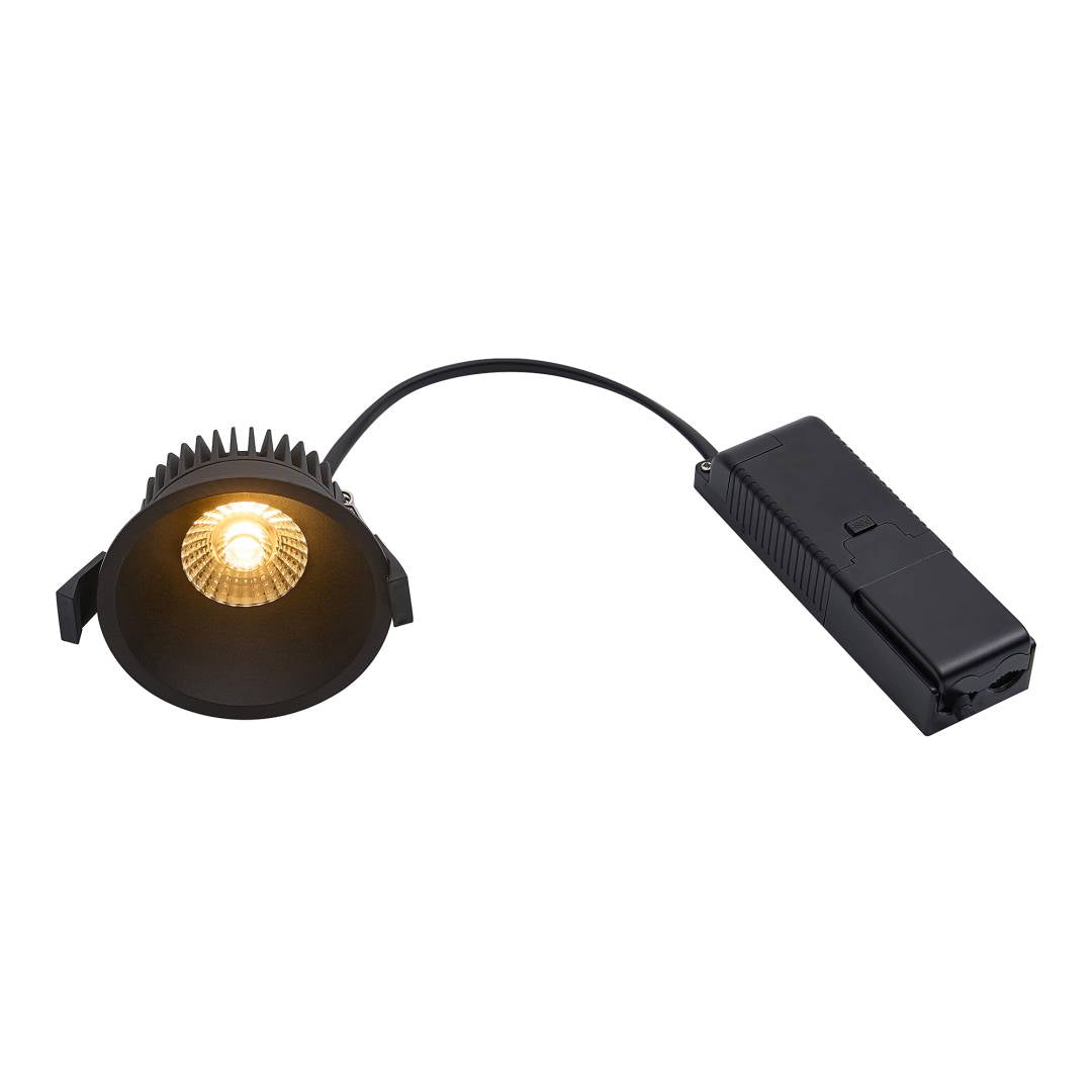 Albric LED-alasvalo IP44 musta