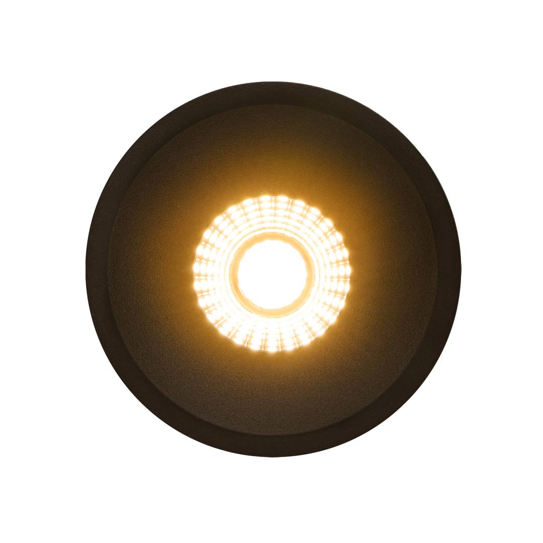 Albric LED-alasvalo IP44 musta