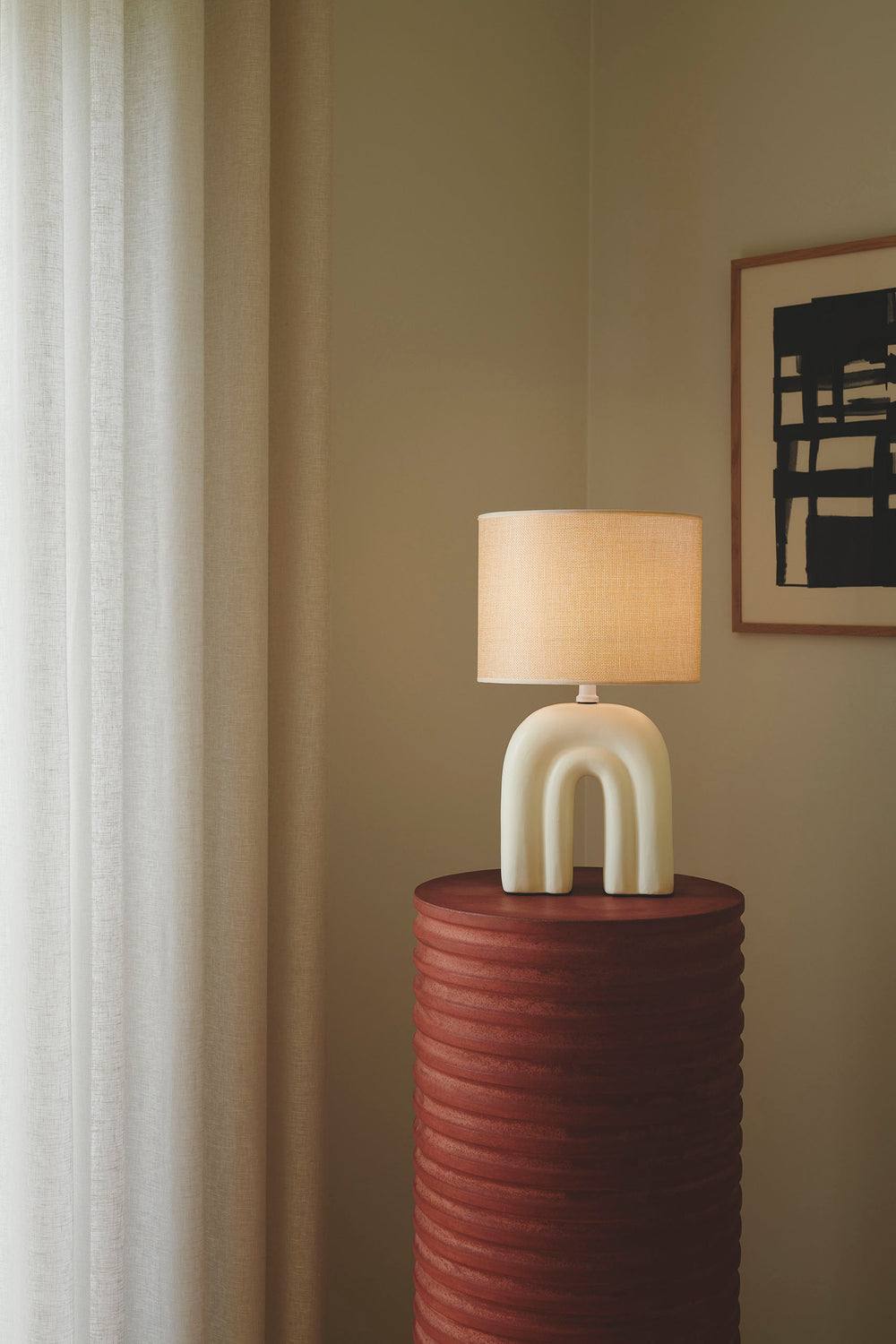 Haze pöytävalaisin beige