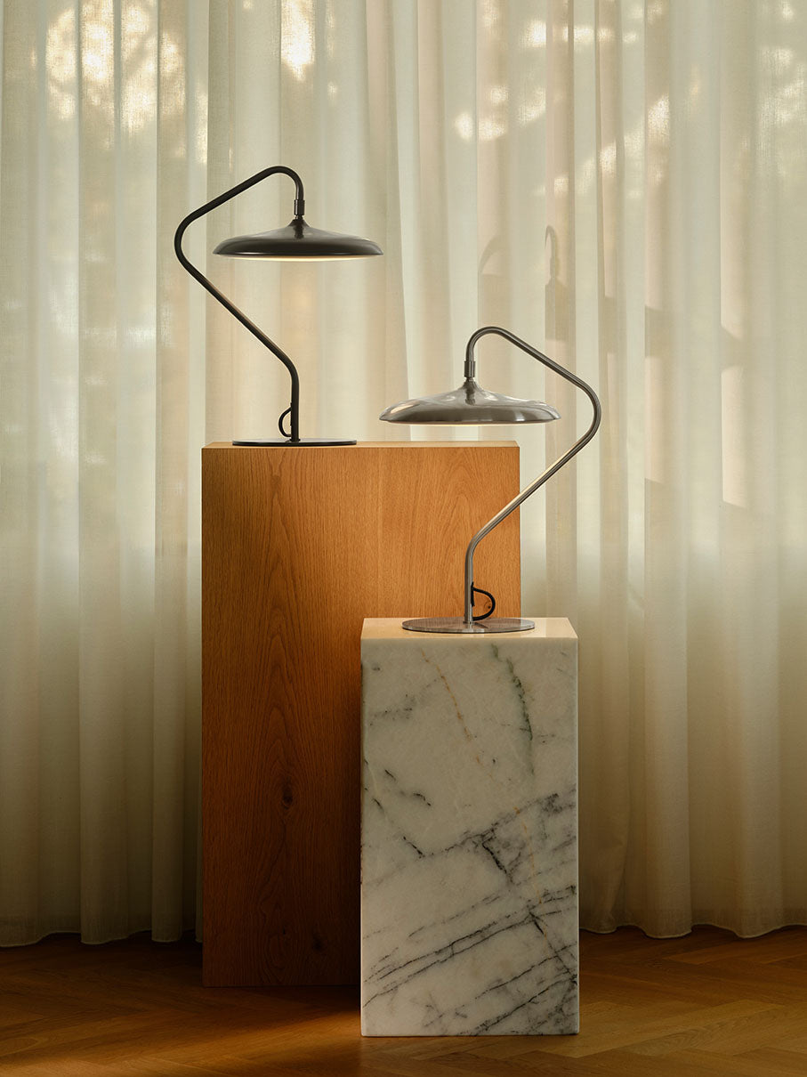 Artist bordslampa rostfritt stål