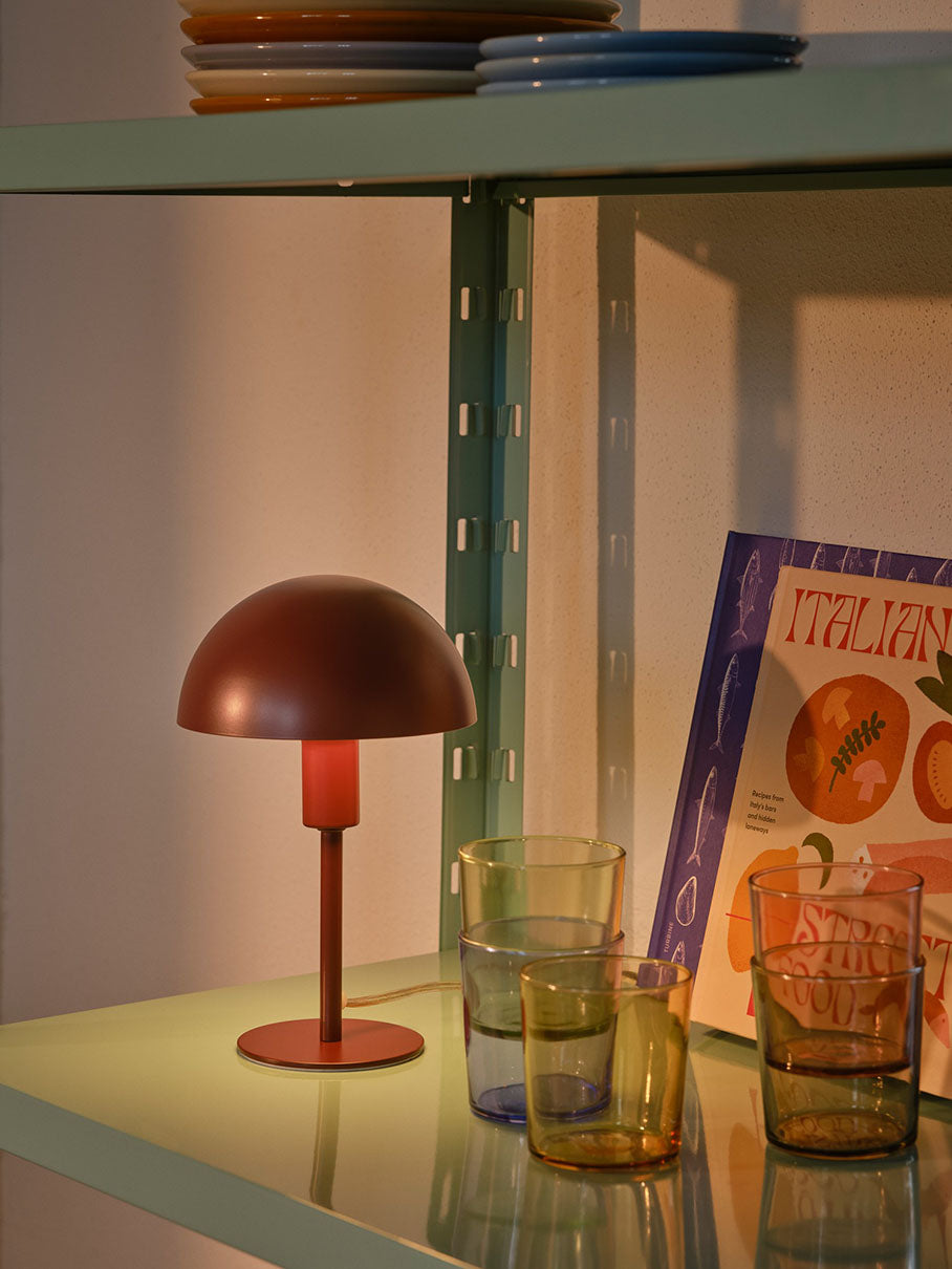 Ellen Mini bordslampa vinröd
