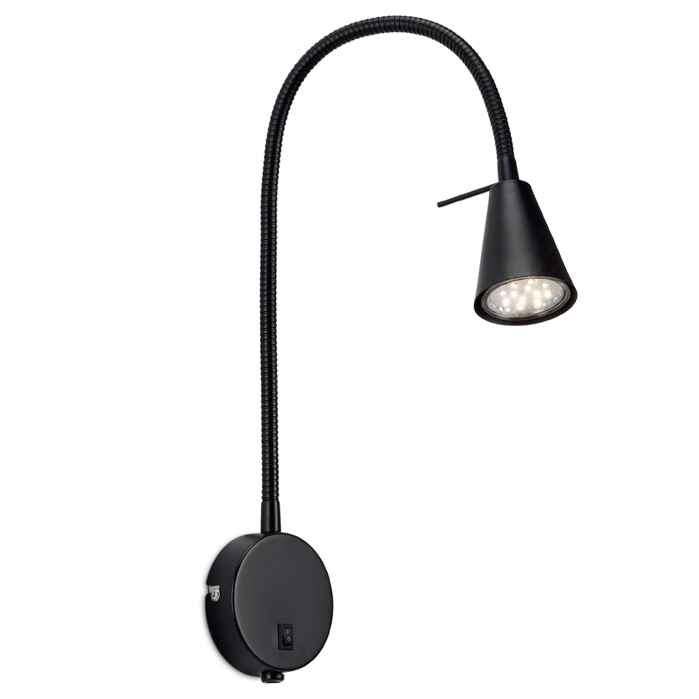 Amara seinävalaisin musta