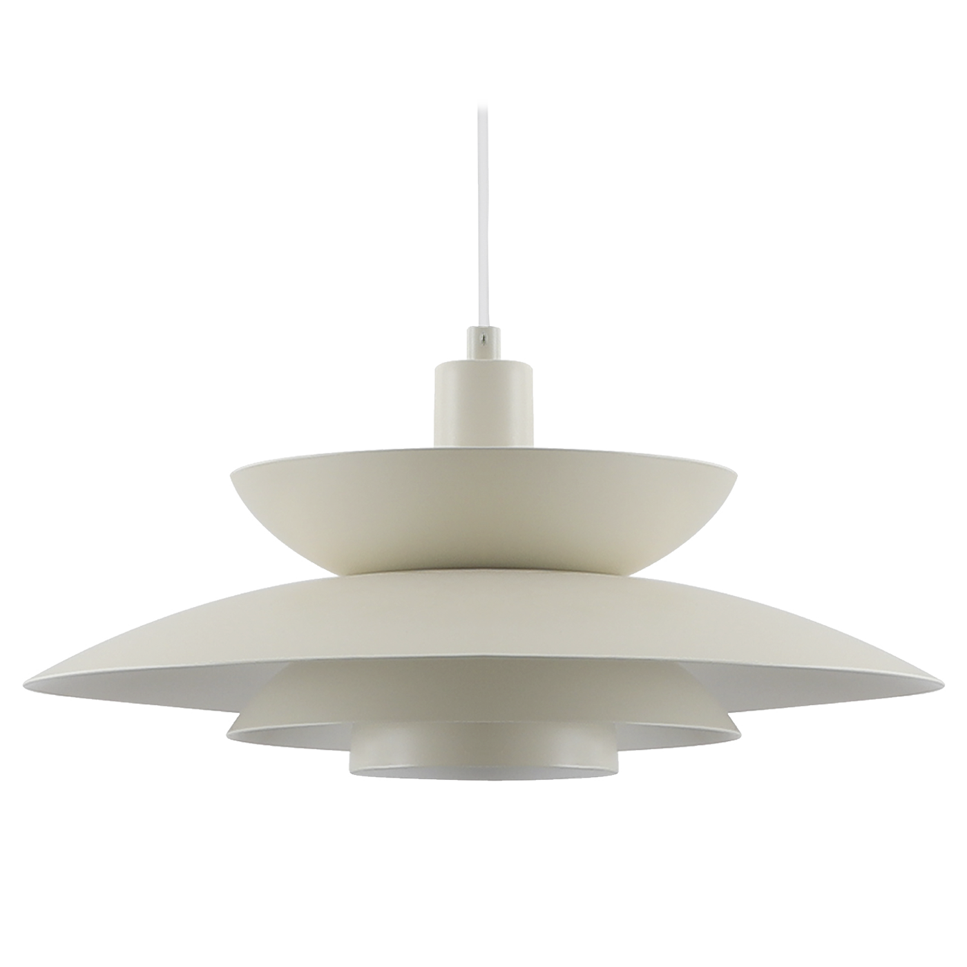 Asher Ø38 taklampa Beige