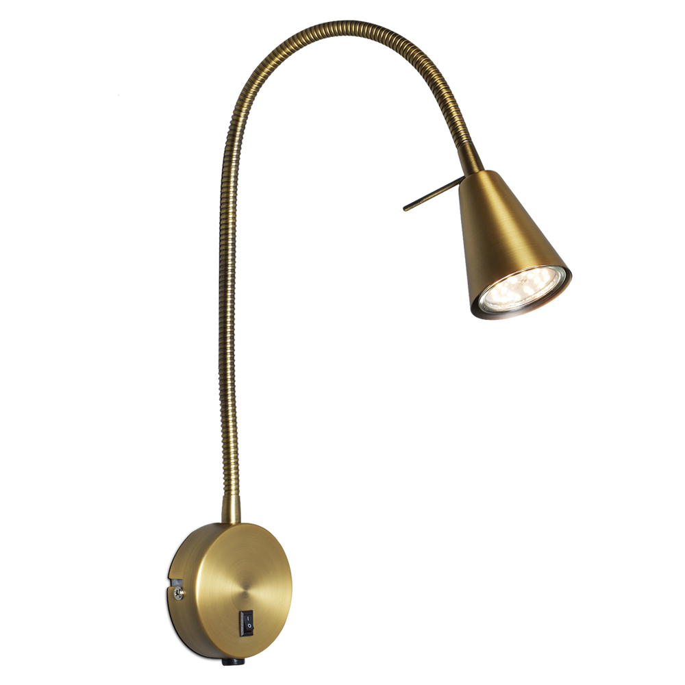 Amara vägglampa antik mässing