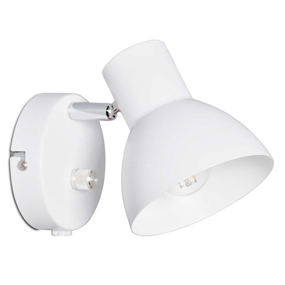 Elvin seinävalaisin valkoinen