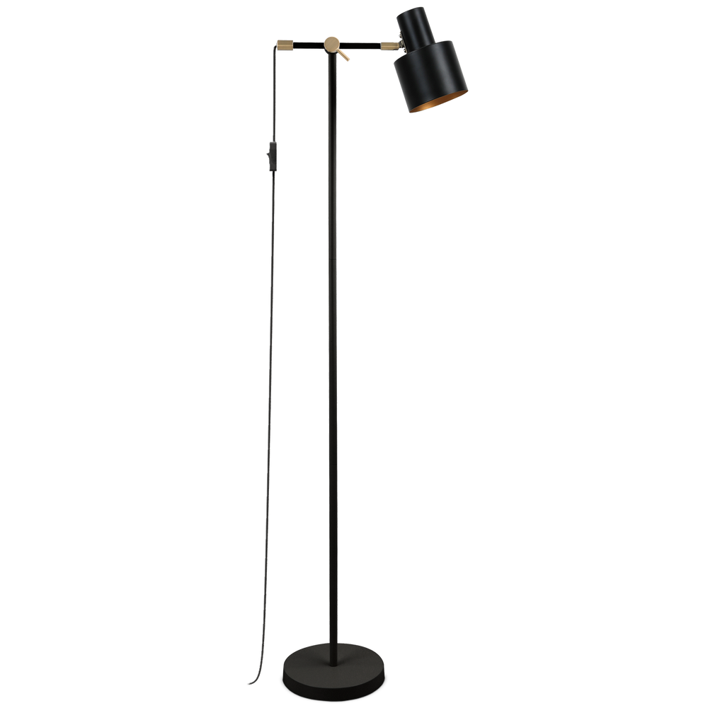 Cassius golvlampa svart/guld