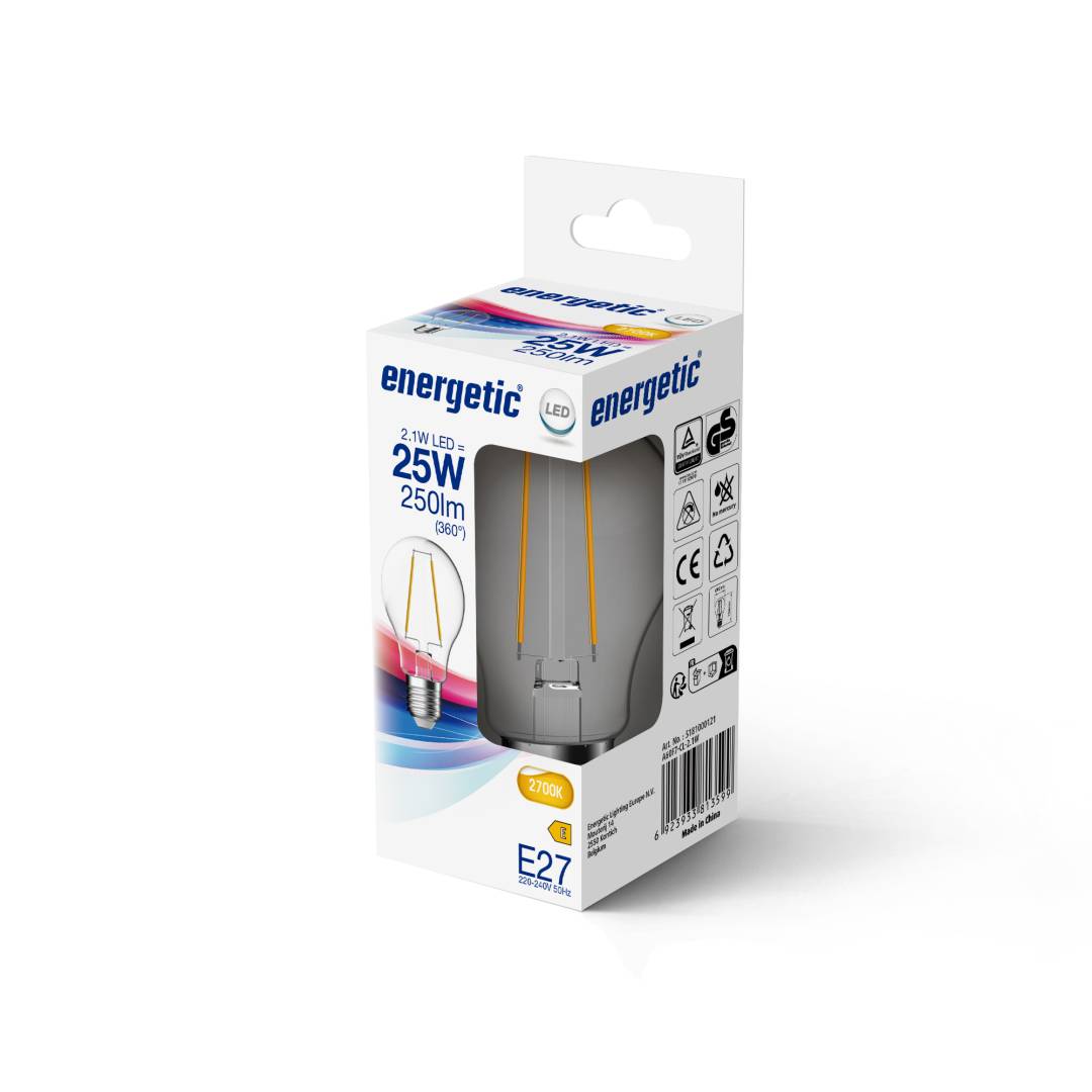 E27 A60 2700K 250lm kirkas