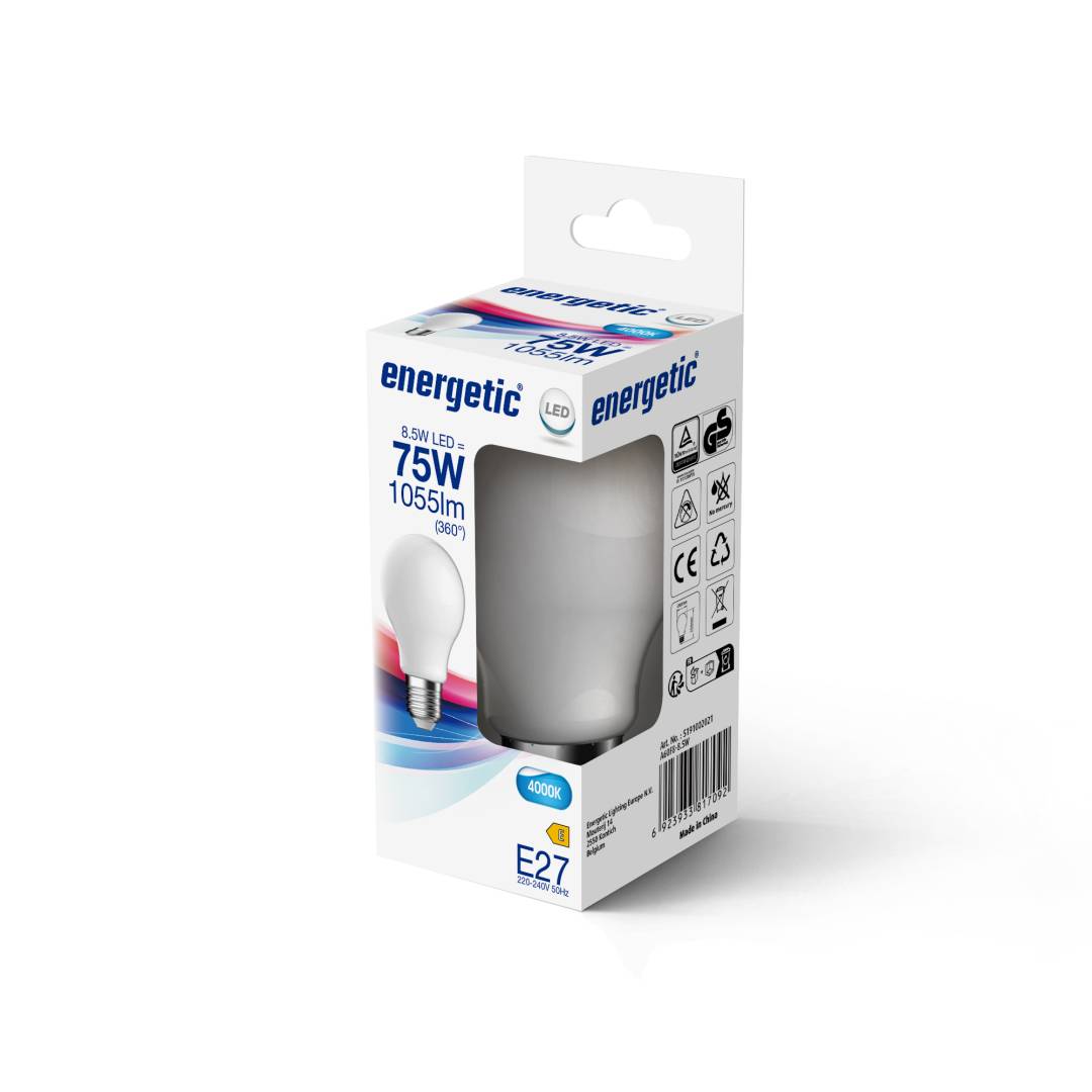 E27 A60 4000K 1055lm opaali