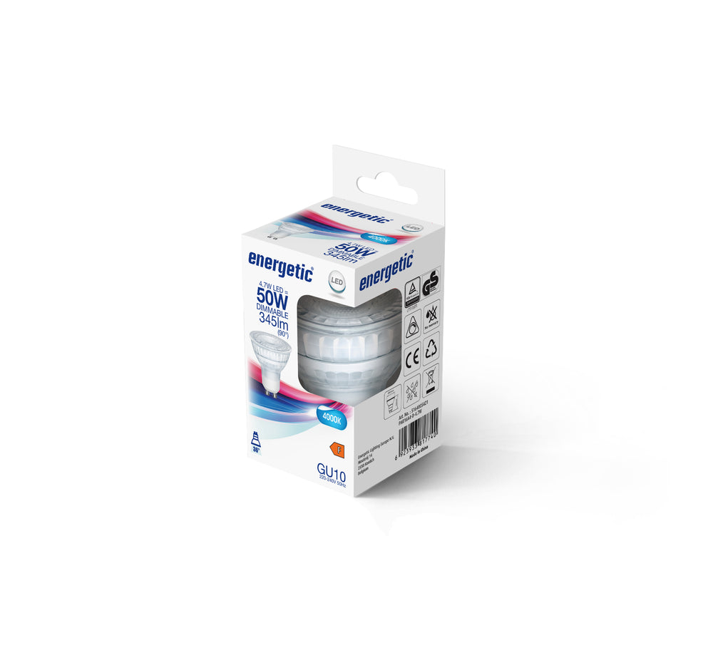 GU10 PAR16 Dim 4000K 345lm kirkas