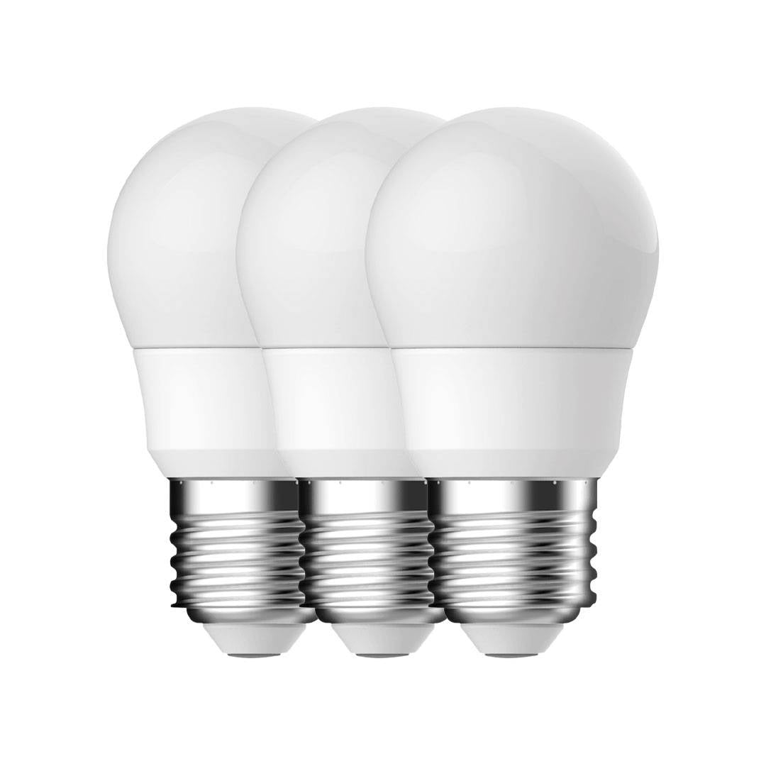 E27 G45 2700K 470lm huurre 3-pack