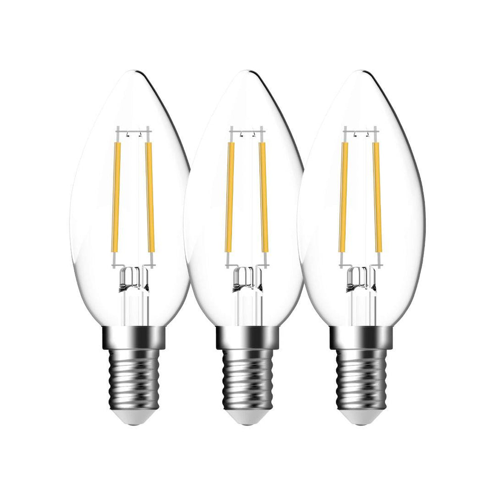 E14 C35 2700K 470lm kirkas 3-pack