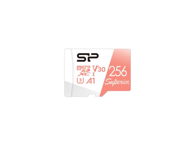 Silicon Power Superior V30 256GB microSDXC -kortti (SD-adapterilla)