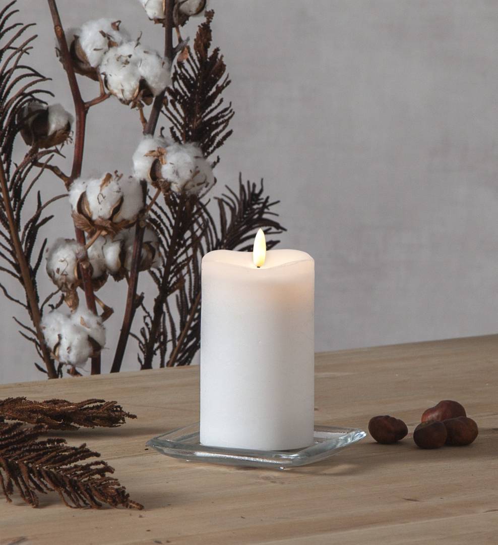 Star trading Flamme LED-ljus 14 cm vitt