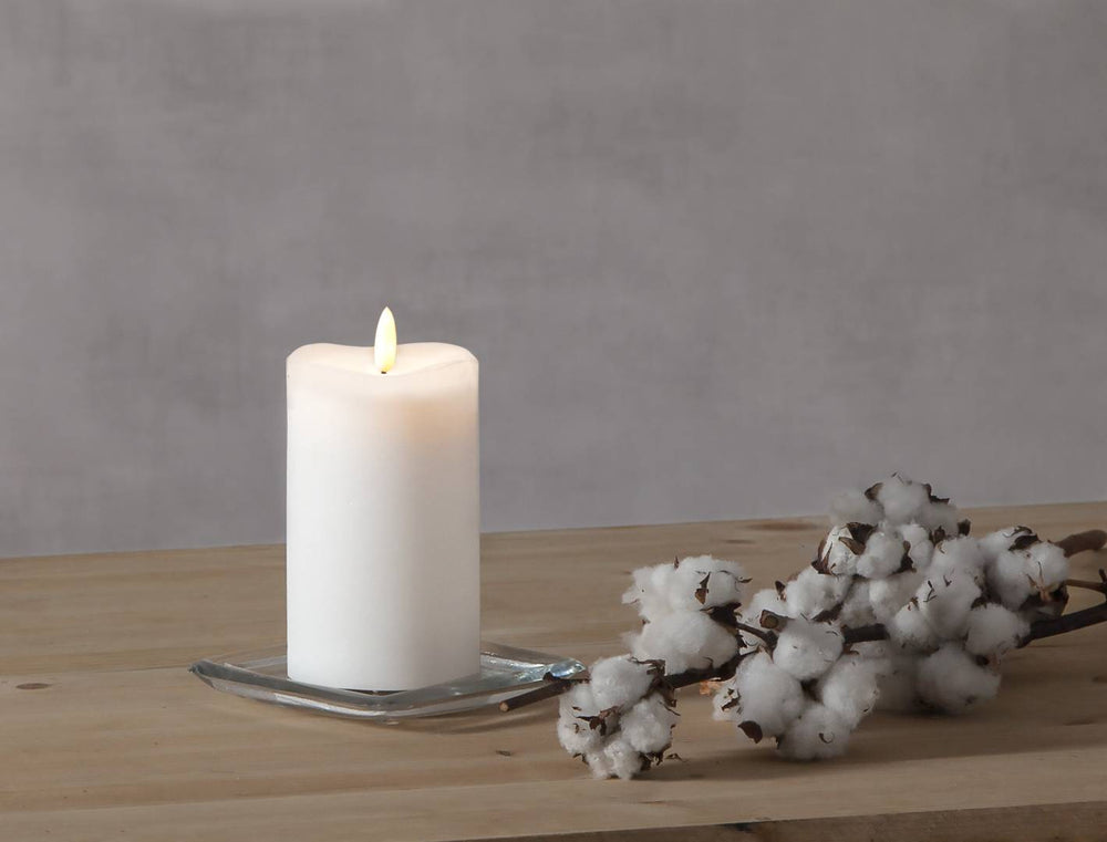 Star trading Flamme LED-ljus 14 cm vitt