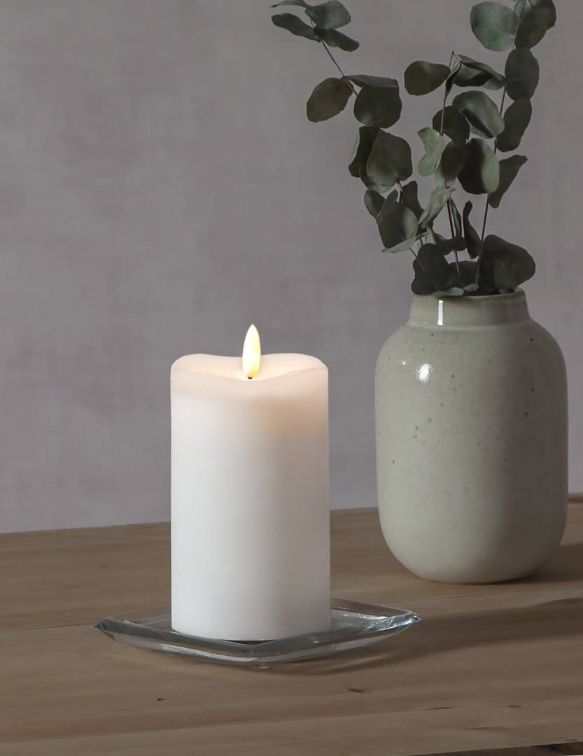 Star trading Flamme LED-ljus 14 cm vitt