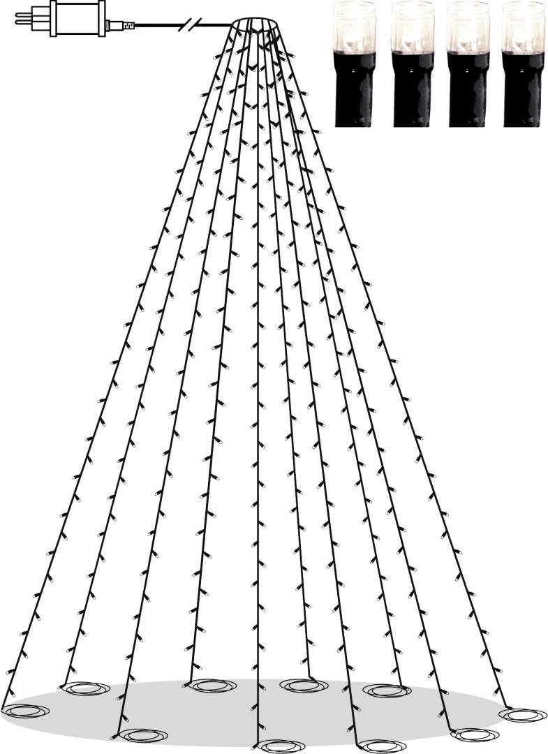 Star trading Crispy Ice White lipputankovalosarja 360 LED