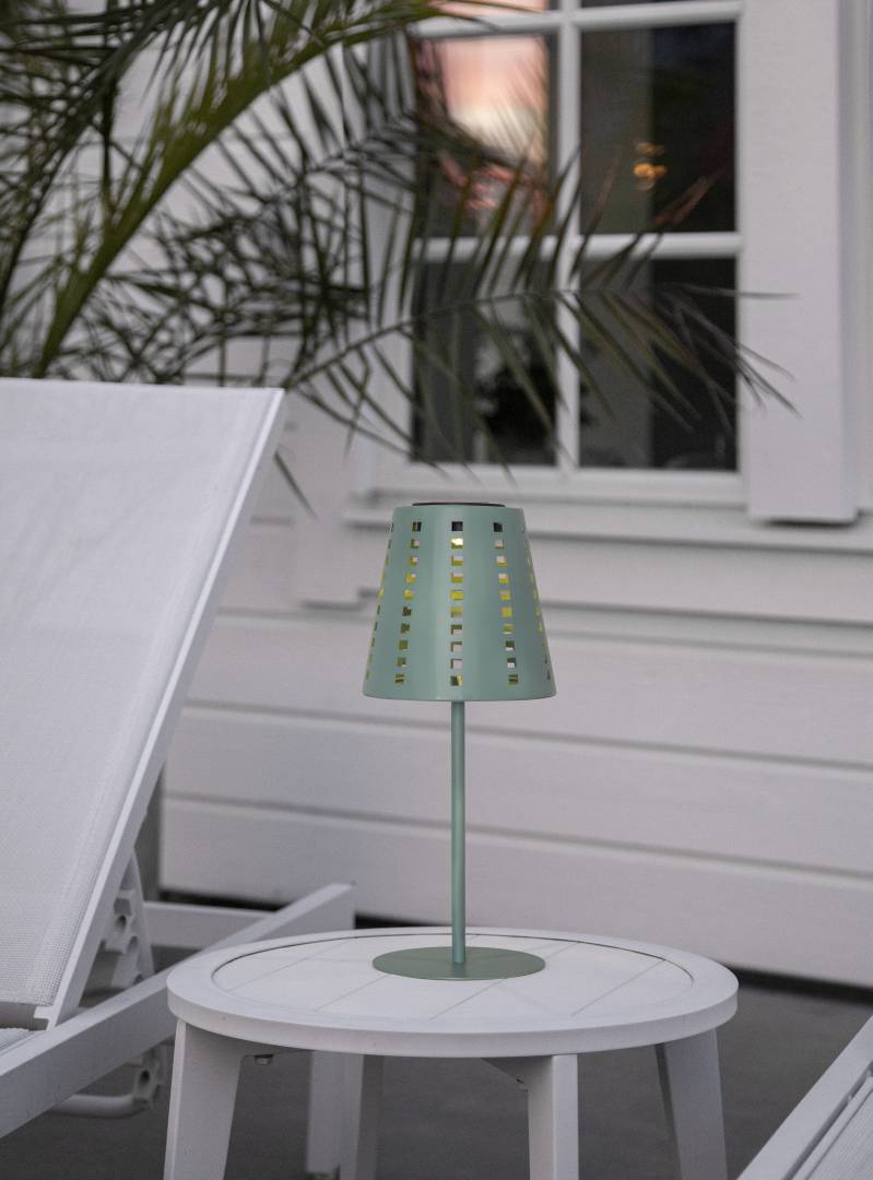 Sola aurinkokennopöytävalaisin 35 cm vihreä
