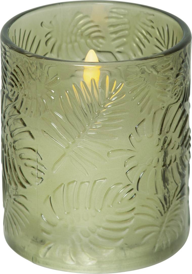 Star trading Flamme Leaf LED-bordslykta 10 cm grön