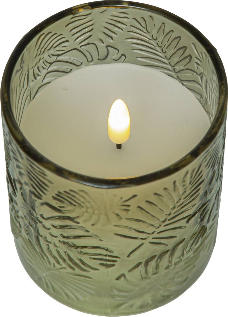 Star trading Flamme Leaf LED-bordslykta 10 cm grön
