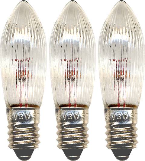 Star Trading varalamppu kirkas E10 3W 34V 3-pack