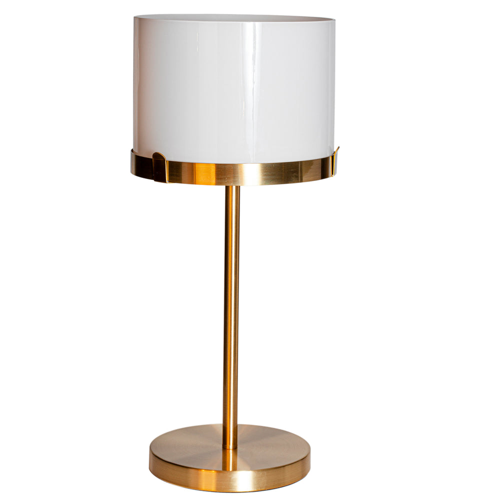 Marcel bordslampa mässing / vit