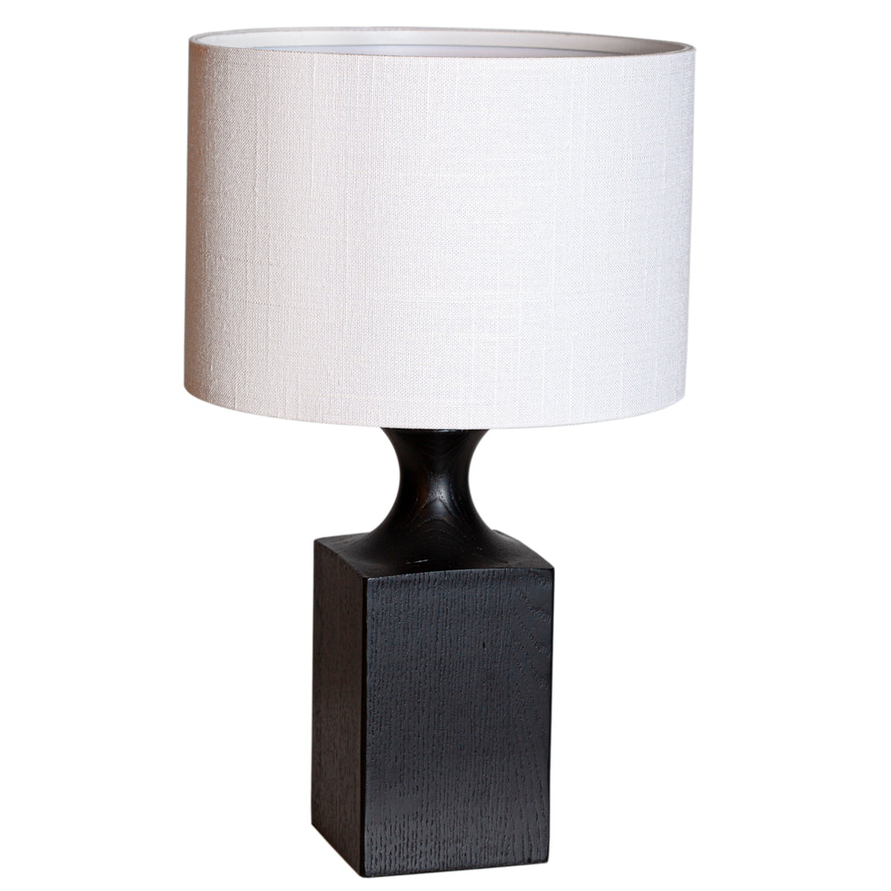 Woody pöytävalaisin matala musta/valkoinen