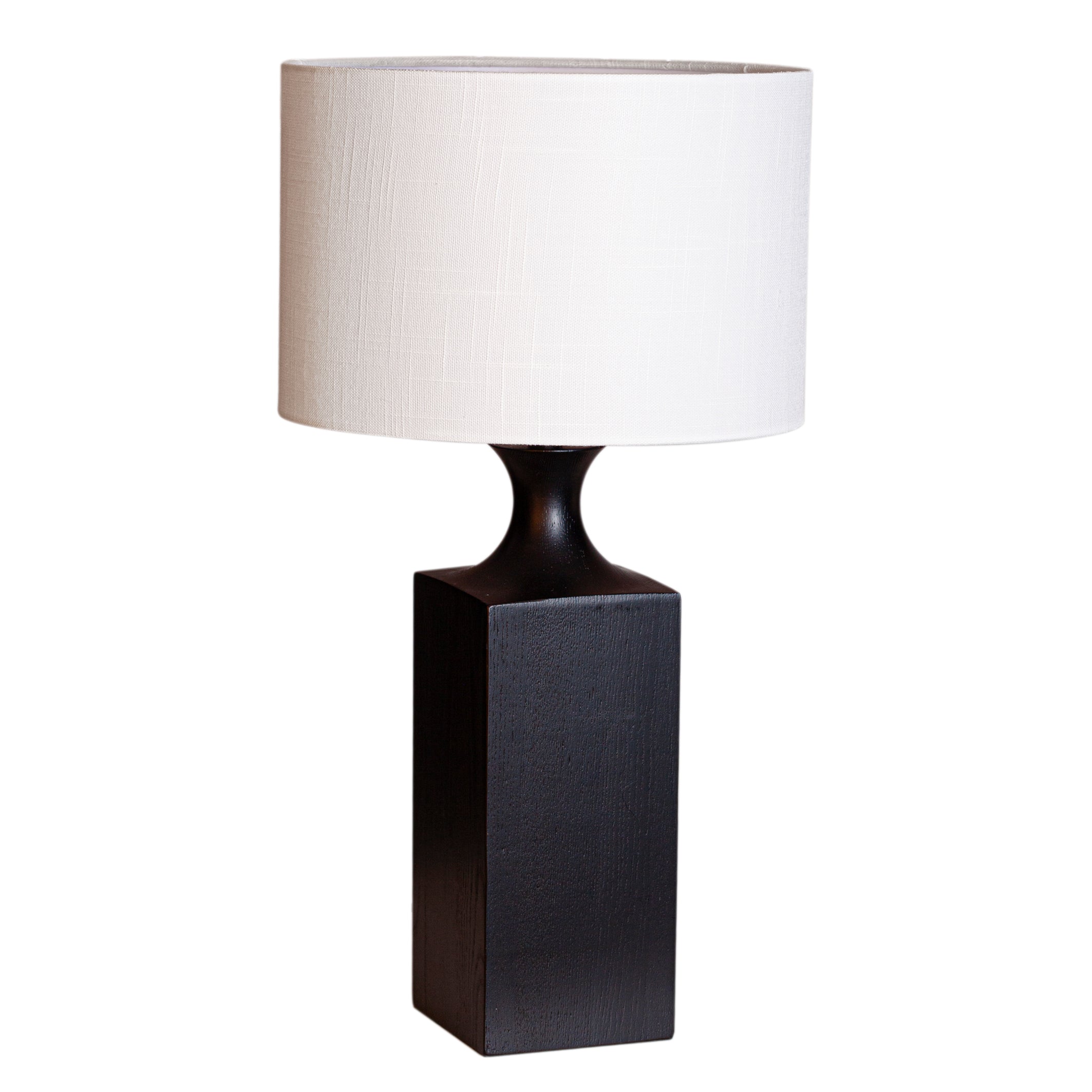 Woody pöytävalaisin korkea musta/valkoinen