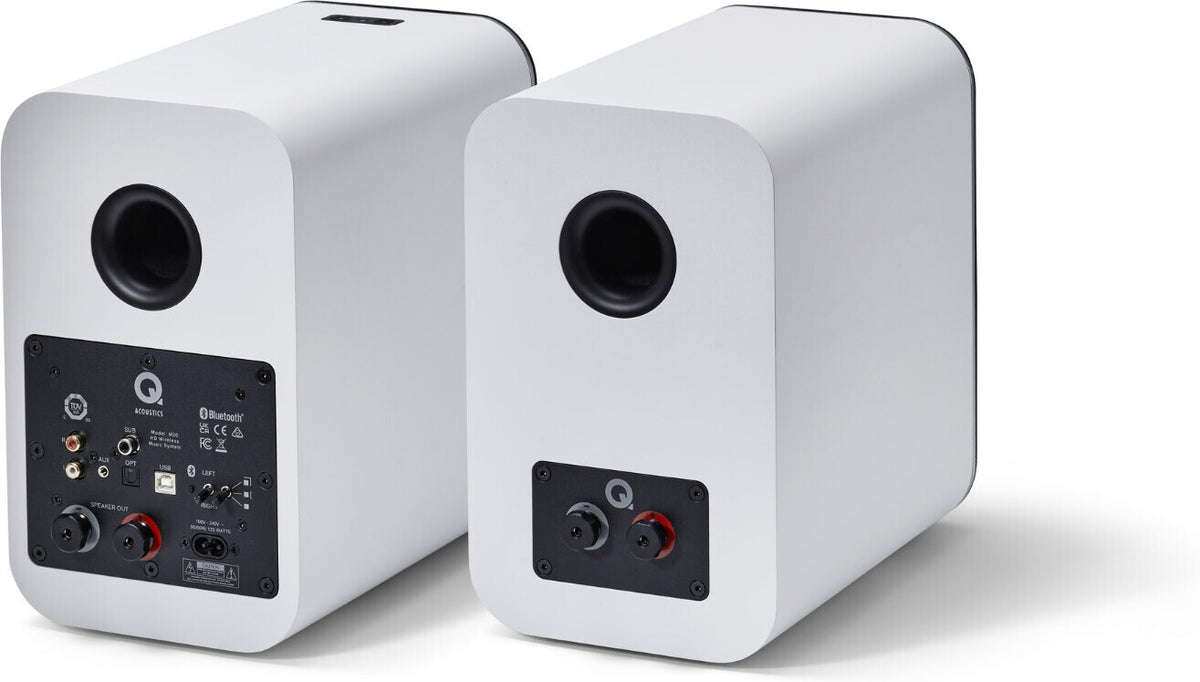 Q Acoustics M20 HD aktiivikaiuttimet, valkoinen – kuva 2