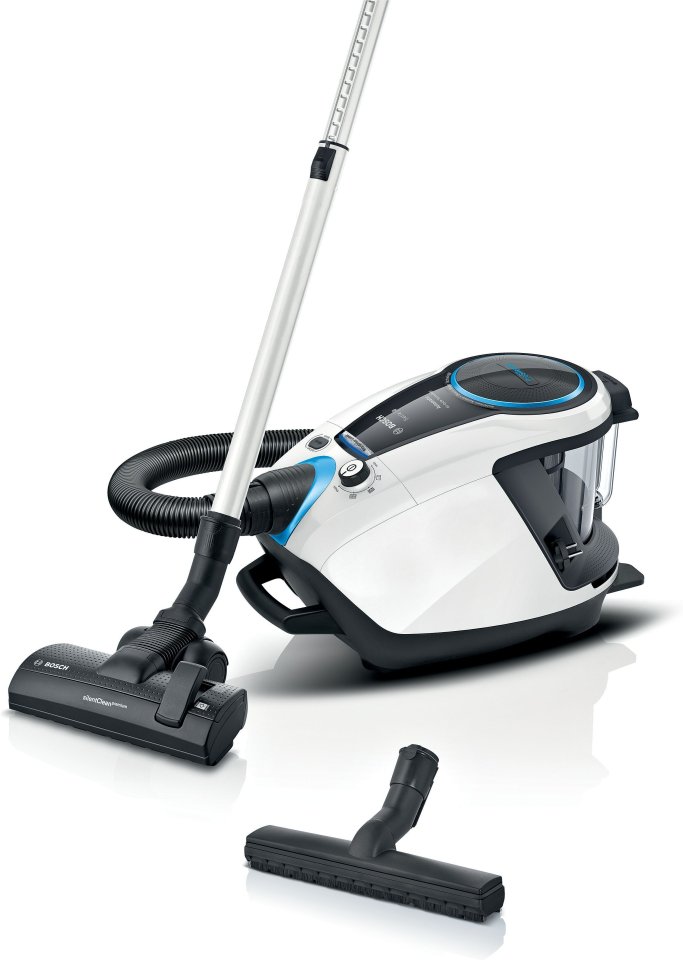 Bosch Series 8 ProSilence BGS7SIL1 -pölypussiton pölynimuri, valkoinen