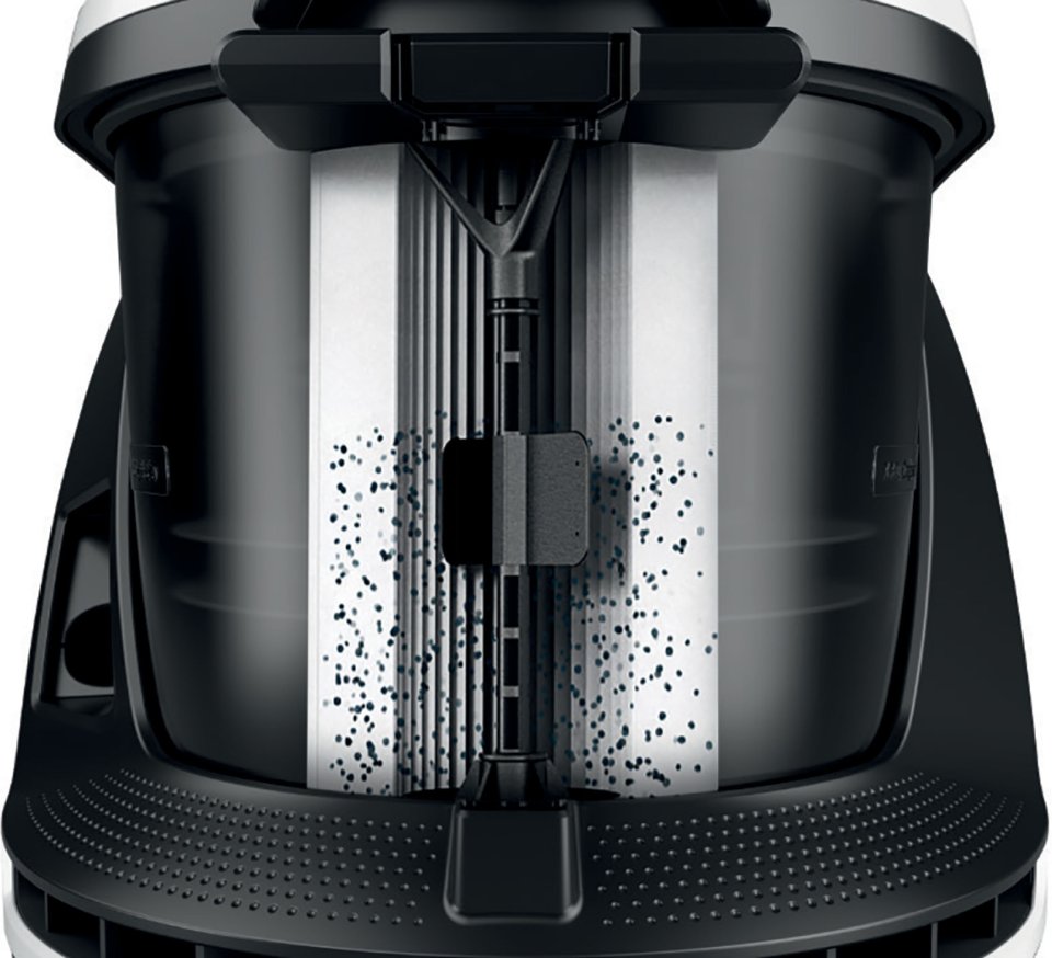 Bosch Series 8 ProSilence BGS7SIL1 -pölypussiton pölynimuri, valkoinen