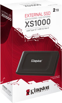 Kingston XS1000 -ulkoinen SSD-levy, 2 Tt, musta – kuva 6